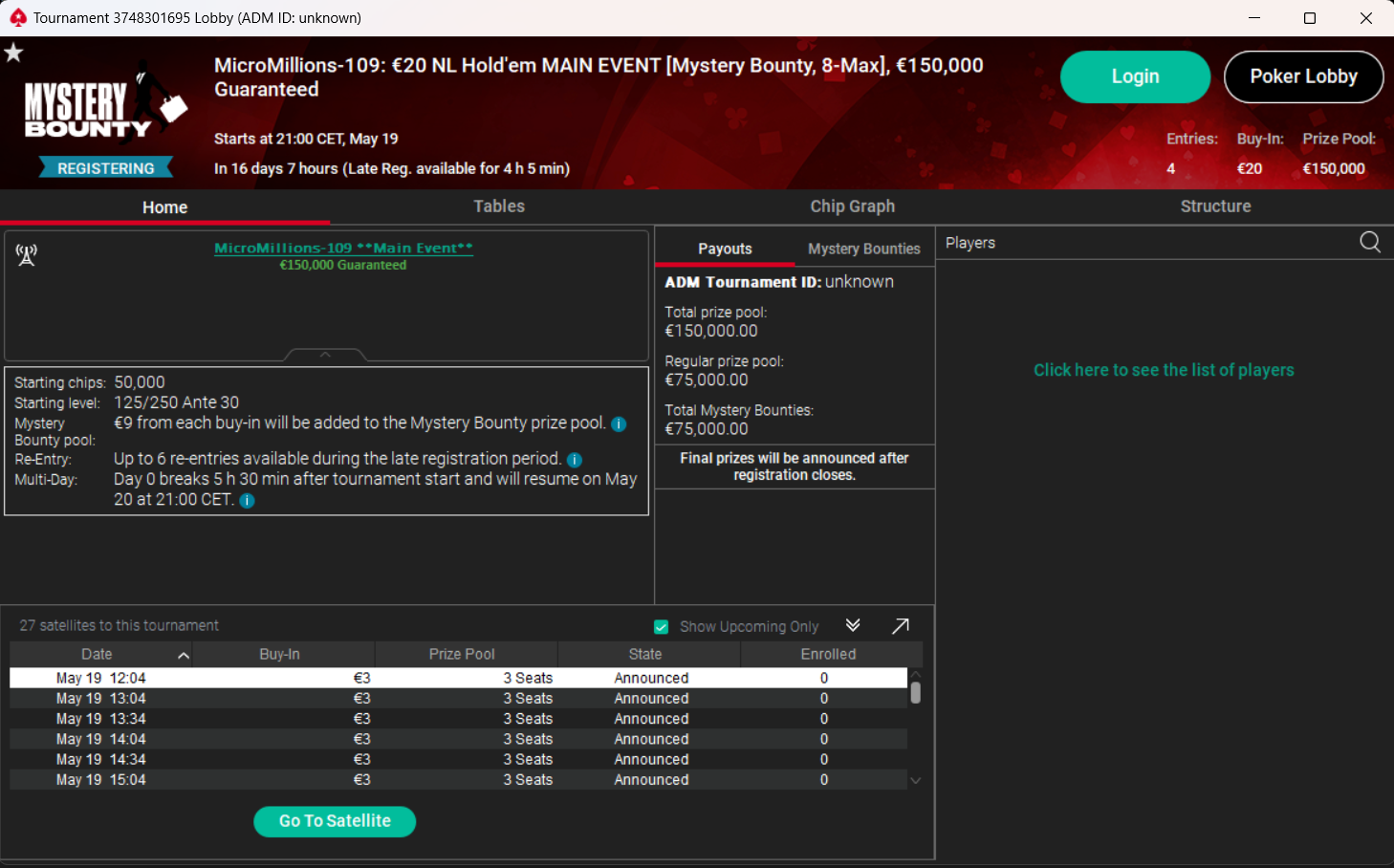 lobby main event micromillions