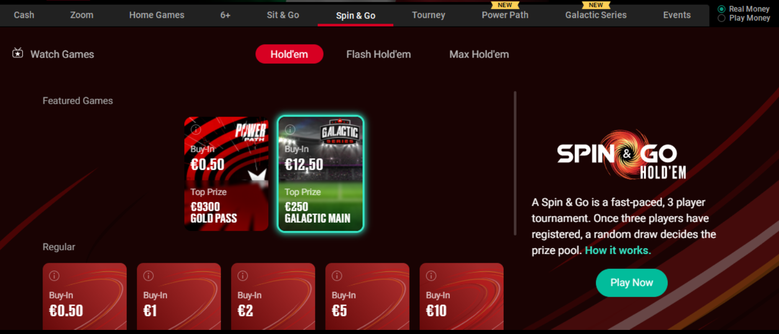 lobby spin go galactic series edition