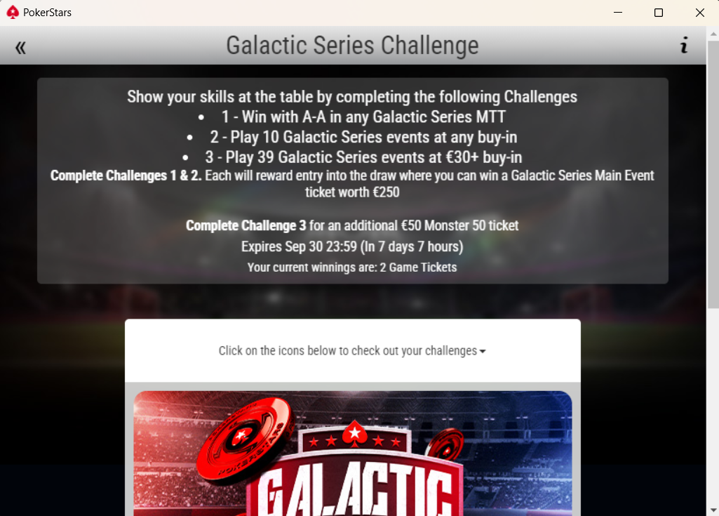 missioni galactic series pokerstars