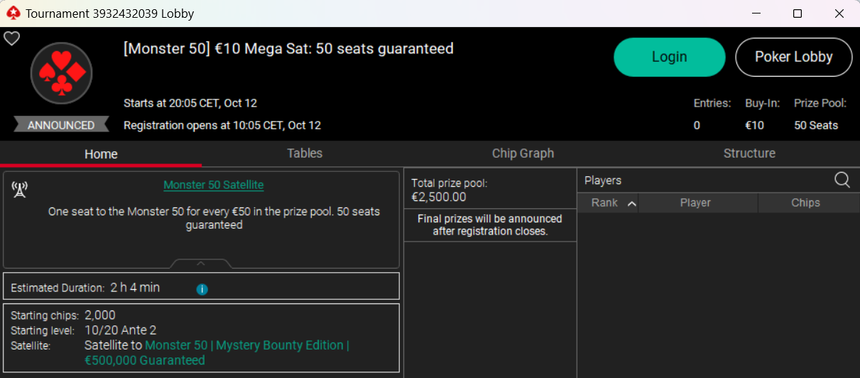 lobby monster 50 mega sat